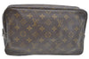 Auth Louis Vuitton Monogram Trousse Toilette 28 Clutch Hand Bag Old Model K6587