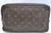 Auth Louis Vuitton Monogram Trousse Toilette 28 Clutch Hand Bag Old Model K6587