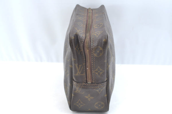 Auth Louis Vuitton Monogram Trousse Toilette 28 Clutch Hand Bag Old Model K6587