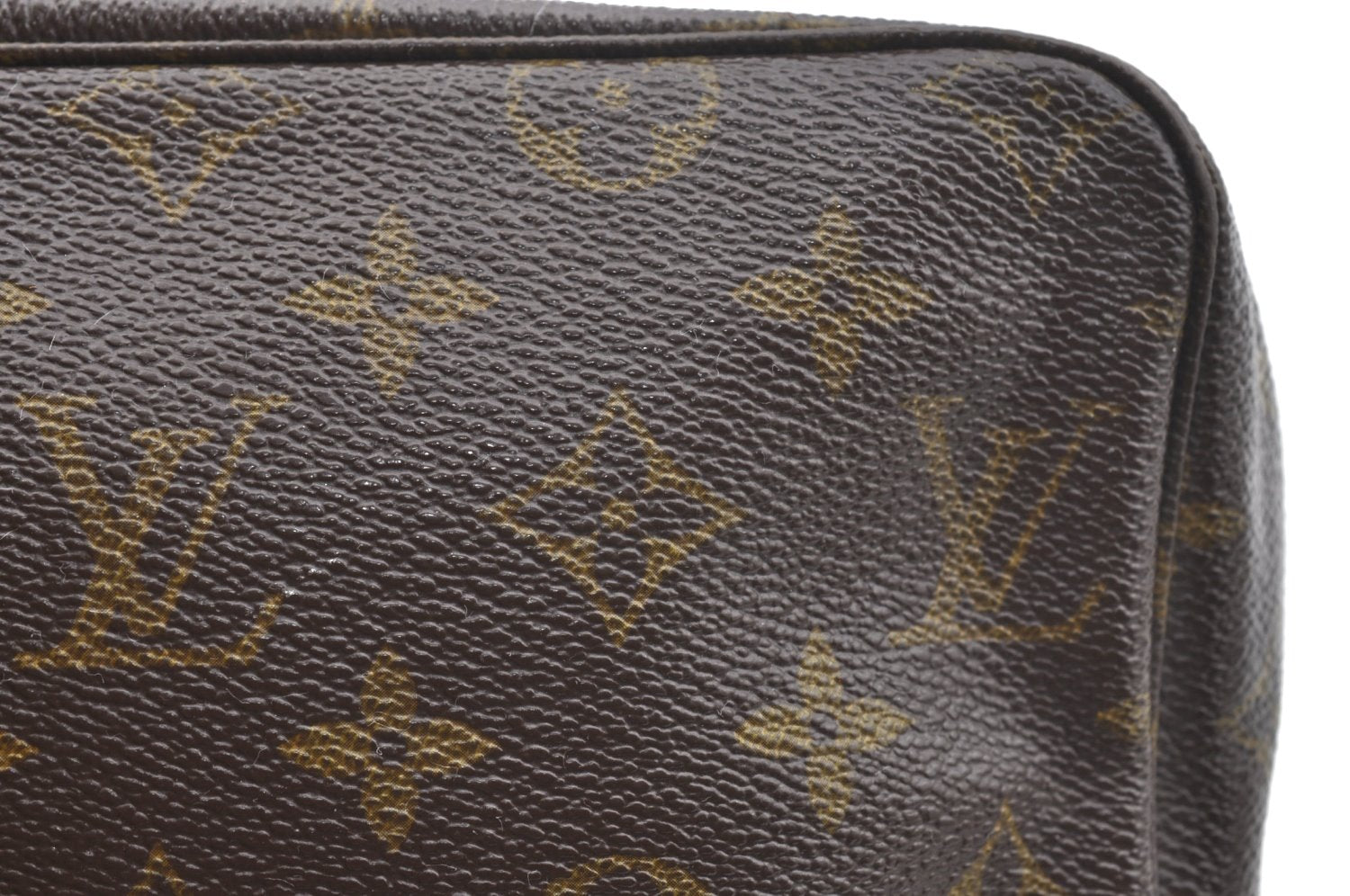 Auth Louis Vuitton Monogram Trousse Toilette 28 Clutch Hand Bag Old Model K6587