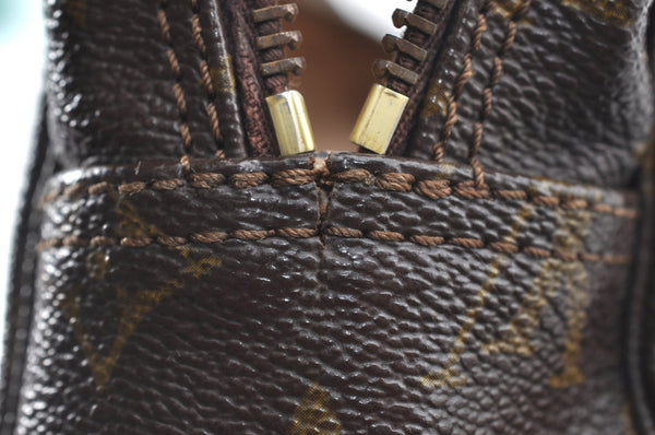 Auth Louis Vuitton Monogram Trousse Toilette 28 Clutch Hand Bag Old Model K6587