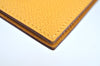 Authentic HERMES Vision II Simple Agenda Cover Day Planner Leather Yellow K6606