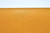 Authentic HERMES Vision II Simple Agenda Cover Day Planner Leather Yellow K6606