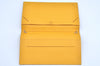 Authentic HERMES Vision II Simple Agenda Cover Day Planner Leather Yellow K6606