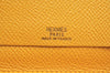 Authentic HERMES Vision II Simple Agenda Cover Day Planner Leather Yellow K6606