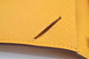 Authentic HERMES Vision II Simple Agenda Cover Day Planner Leather Yellow K6606