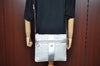 Authentic COACH Signature Shoulder Cross Bag Purse PVC Leather F17158 Gray K6617