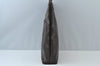 Authentic MARIO VALENTINO V Logo Shoulder Tote Bag PVC Leather Brown K6623