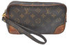 Authentic Louis Vuitton Monogram Marly Dragonne PM M51827 Clutch Hand Bag K6626