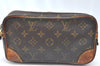 Authentic Louis Vuitton Monogram Marly Dragonne PM M51827 Clutch Hand Bag K6626
