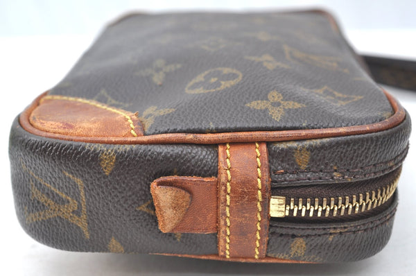 Authentic Louis Vuitton Monogram Marly Dragonne PM M51827 Clutch Hand Bag K6626