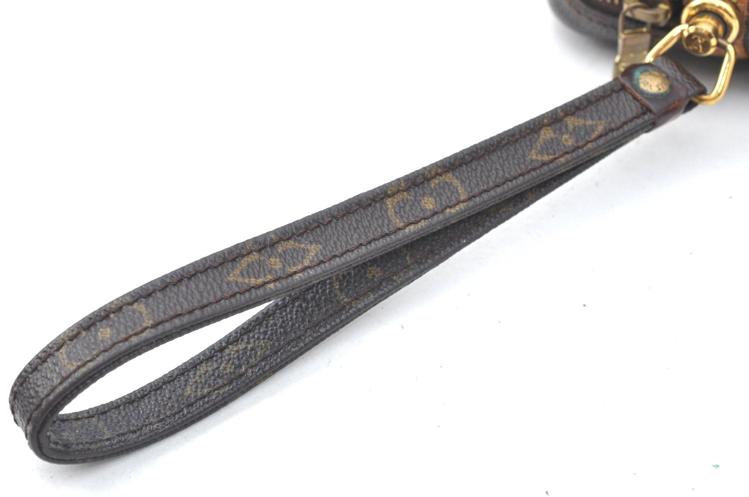 Authentic Louis Vuitton Monogram Marly Dragonne PM M51827 Clutch Hand Bag K6626