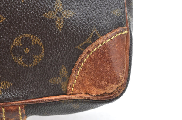 Authentic Louis Vuitton Monogram Marly Dragonne PM M51827 Clutch Hand Bag K6626