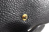 Authentic CHANEL Vintage Caviar Skin CC Logo Long Wallet Purse Black K6629