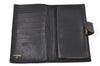 Authentic CHANEL Vintage Caviar Skin CC Logo Long Wallet Purse Black K6629