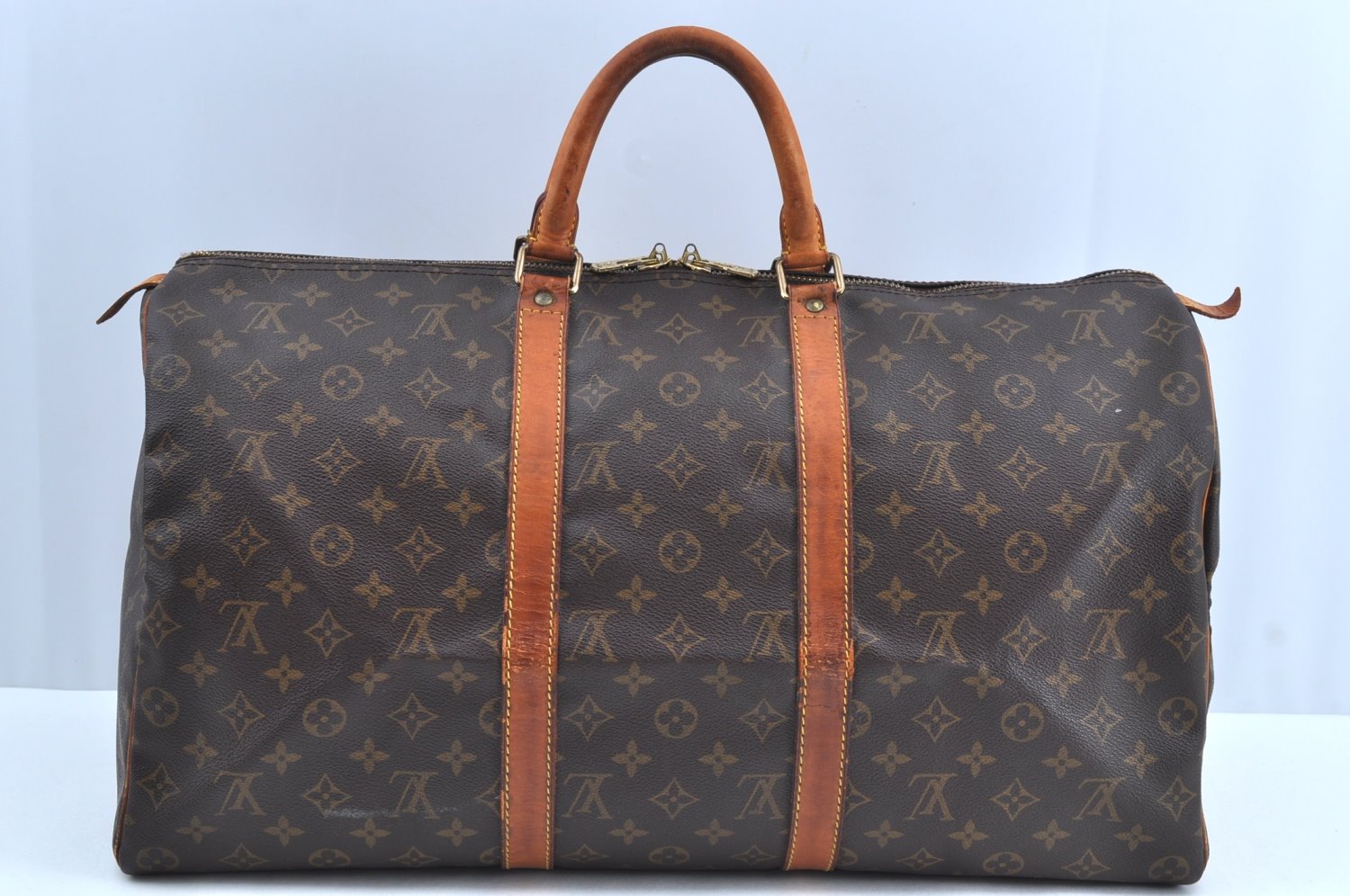 Authentic Louis Vuitton Monogram Keepall 50 Travel Boston Bag M41426 LV K6667