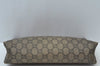 Authentic GUCCI Vintage GG Plus Clutch Hand Bag Purse PVC Leather Brown K6679