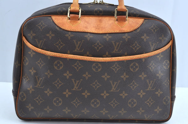 Authentic Louis Vuitton Monogram Deauville Hand Bag M47270 LV Junk K6680