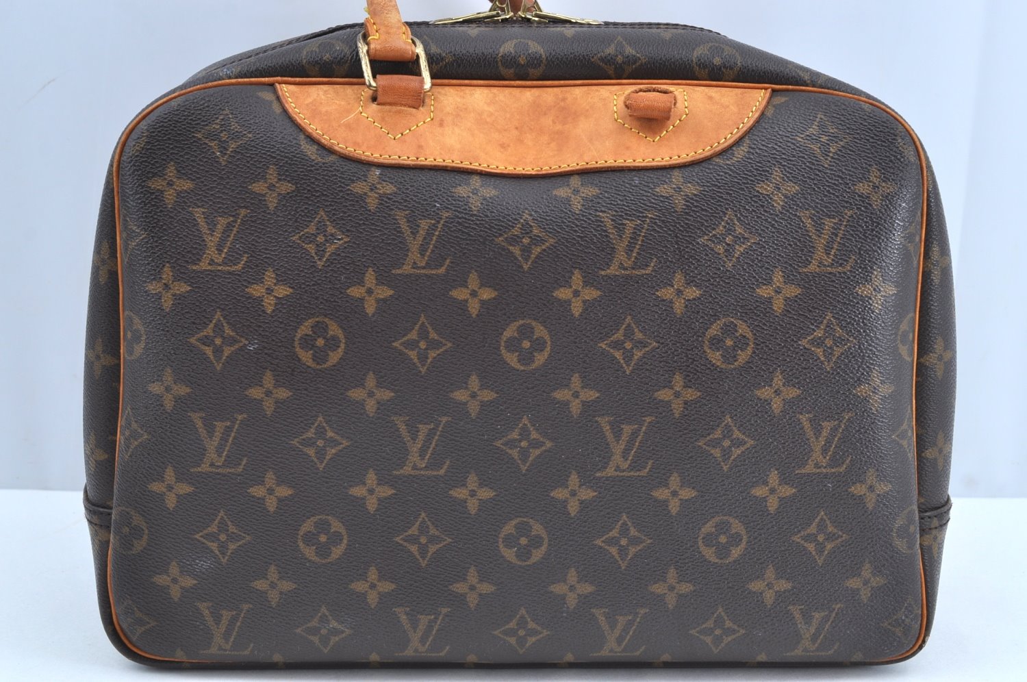 Authentic Louis Vuitton Monogram Deauville Hand Bag M47270 LV Junk K6680