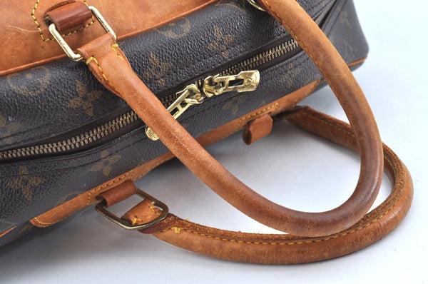 Authentic Louis Vuitton Monogram Deauville Hand Bag M47270 LV Junk K6680