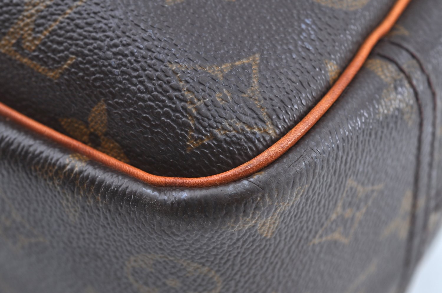 Authentic Louis Vuitton Monogram Deauville Hand Bag M47270 LV Junk K6680