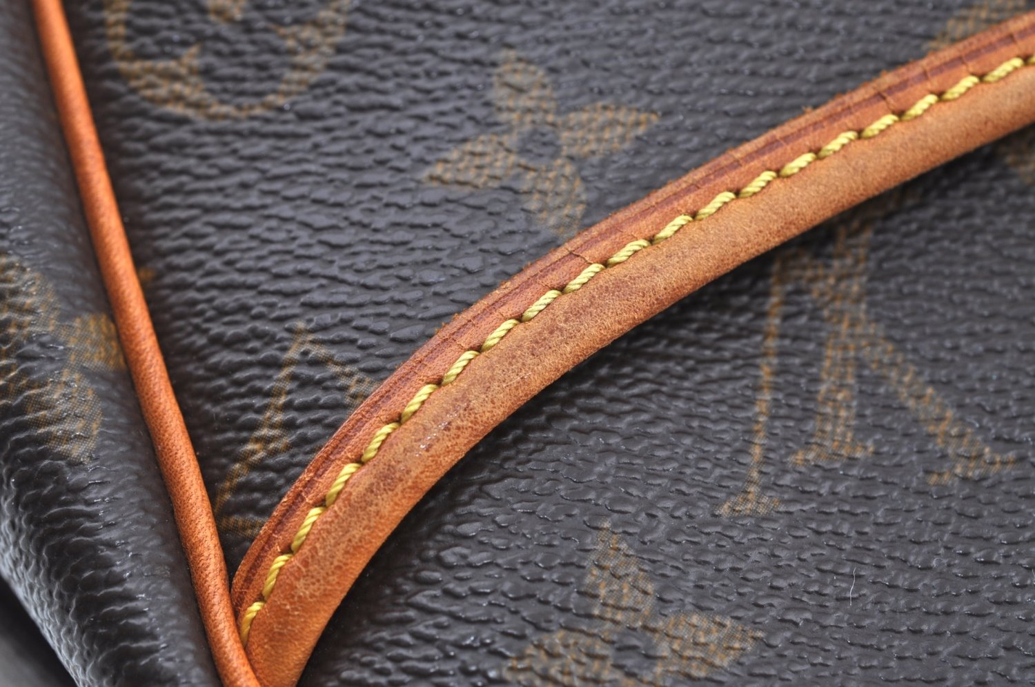 Authentic Louis Vuitton Monogram Deauville Hand Bag M47270 LV Junk K6680