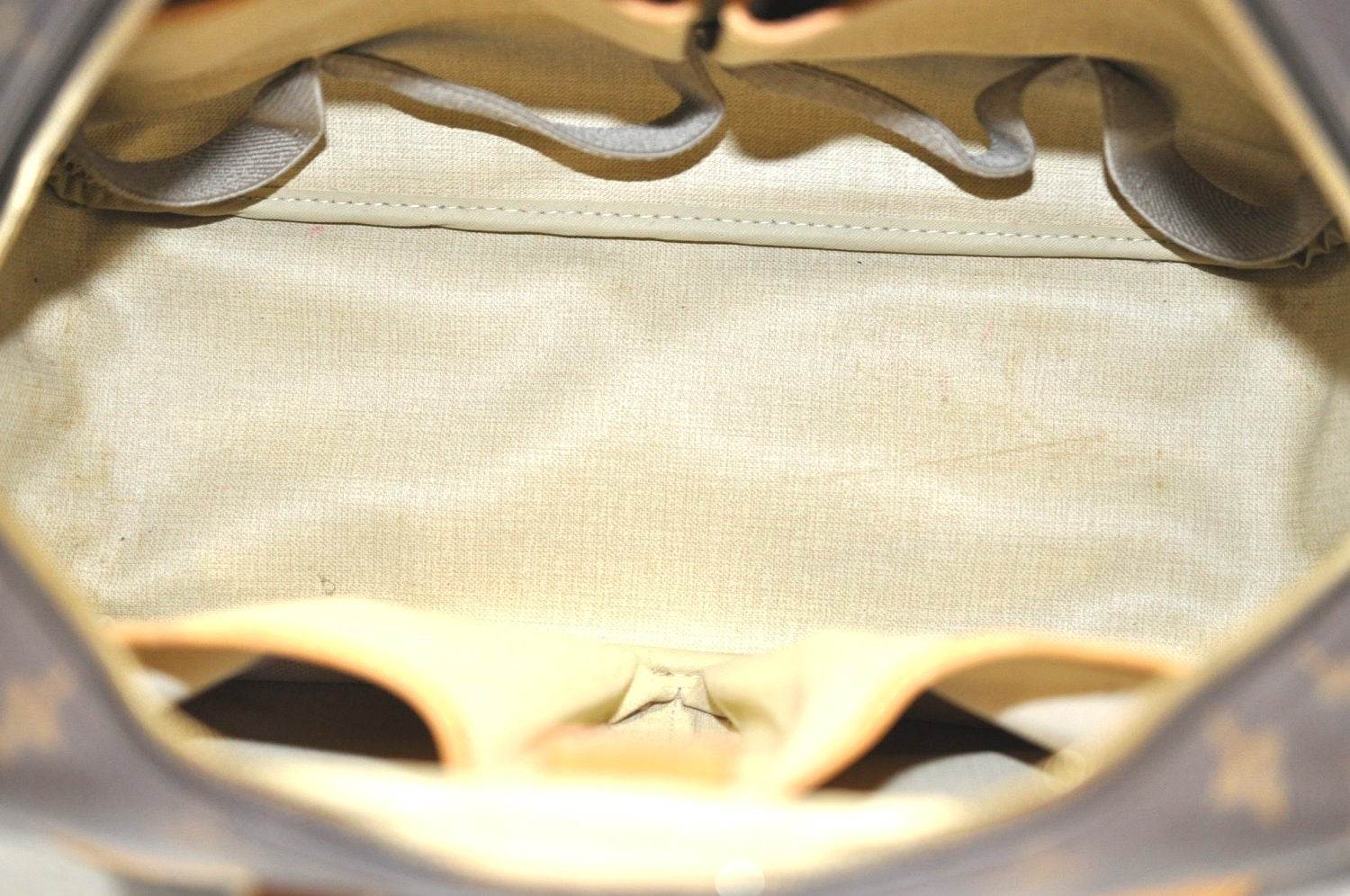 Authentic Louis Vuitton Monogram Deauville Hand Bag M47270 LV Junk K6680