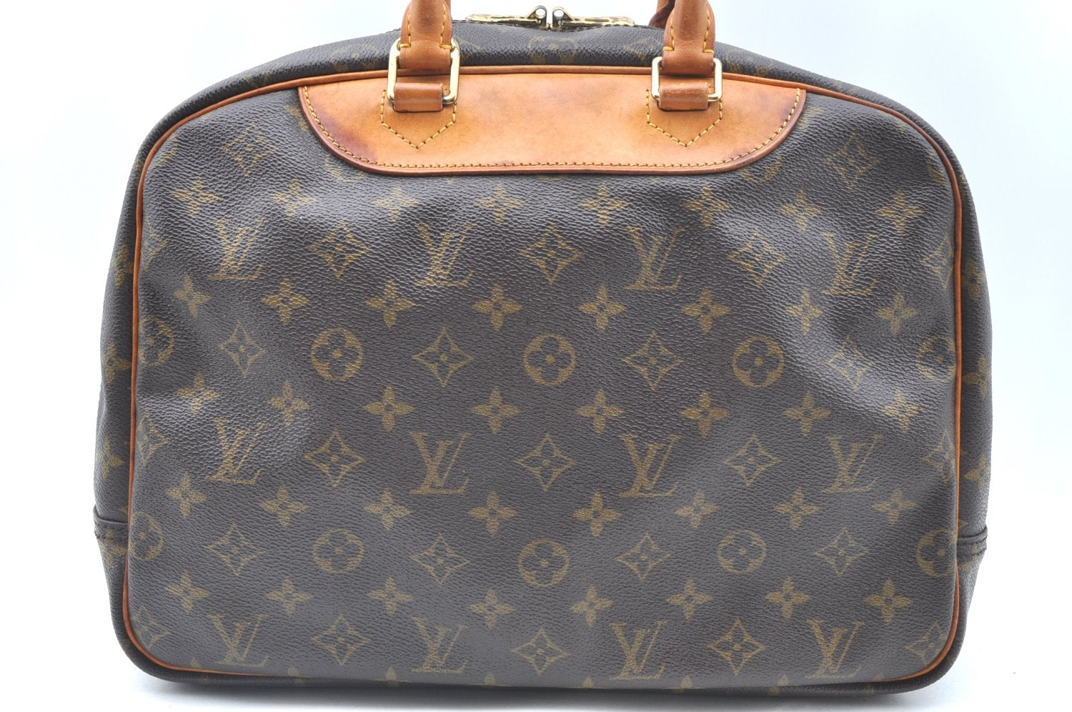Authentic Louis Vuitton Monogram Deauville Hand Bag M47270 LV K6683