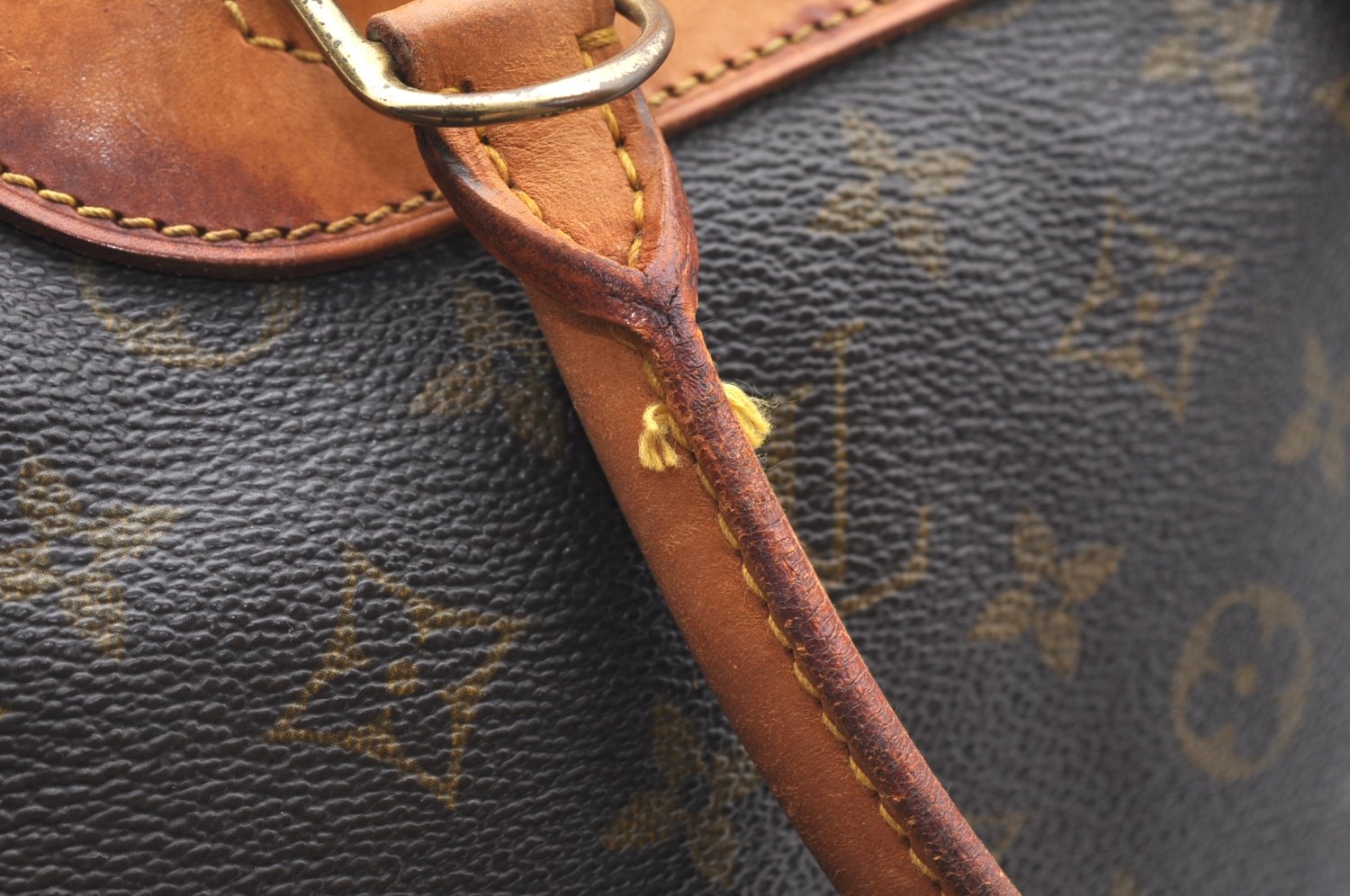 Authentic Louis Vuitton Monogram Deauville Hand Bag M47270 LV K6683