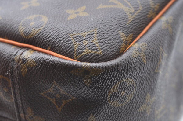 Authentic Louis Vuitton Monogram Deauville Hand Bag M47270 LV K6683