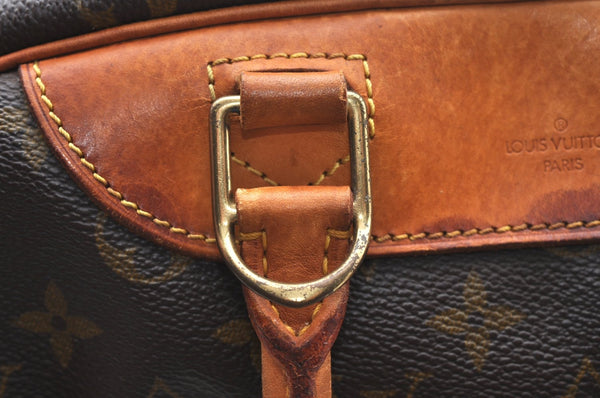 Authentic Louis Vuitton Monogram Deauville Hand Bag M47270 LV K6683