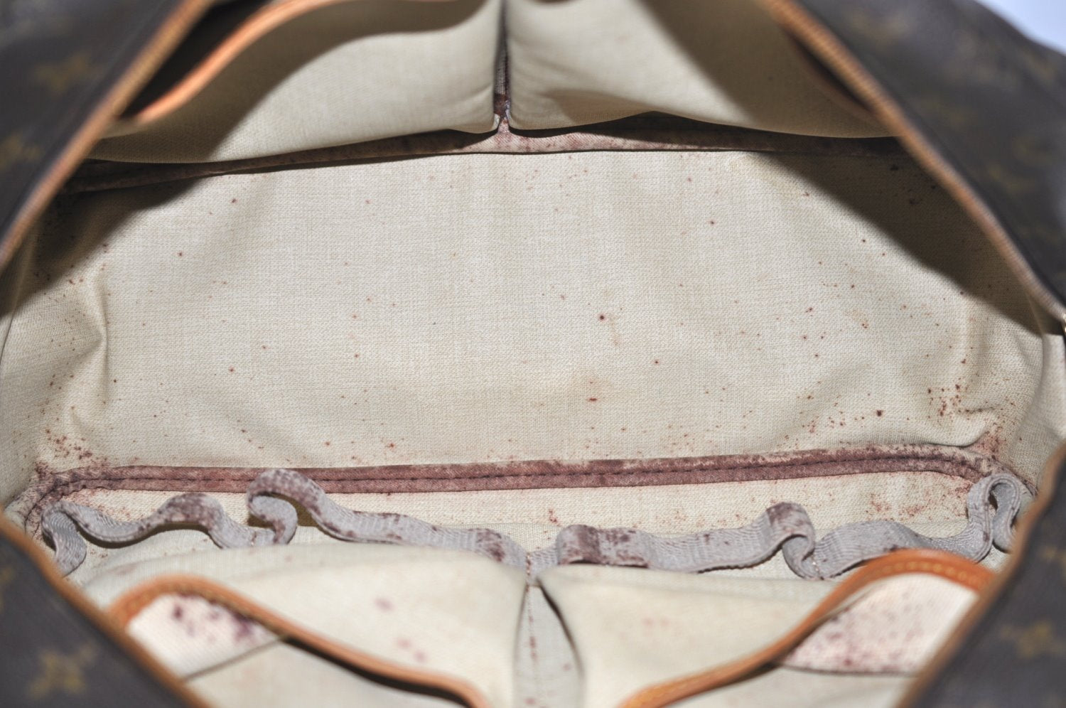 Authentic Louis Vuitton Monogram Deauville Hand Bag M47270 LV K6683