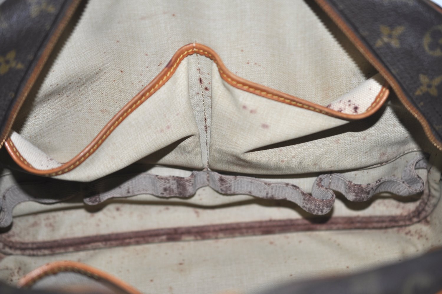 Authentic Louis Vuitton Monogram Deauville Hand Bag M47270 LV K6683