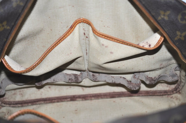 Authentic Louis Vuitton Monogram Deauville Hand Bag M47270 LV K6683