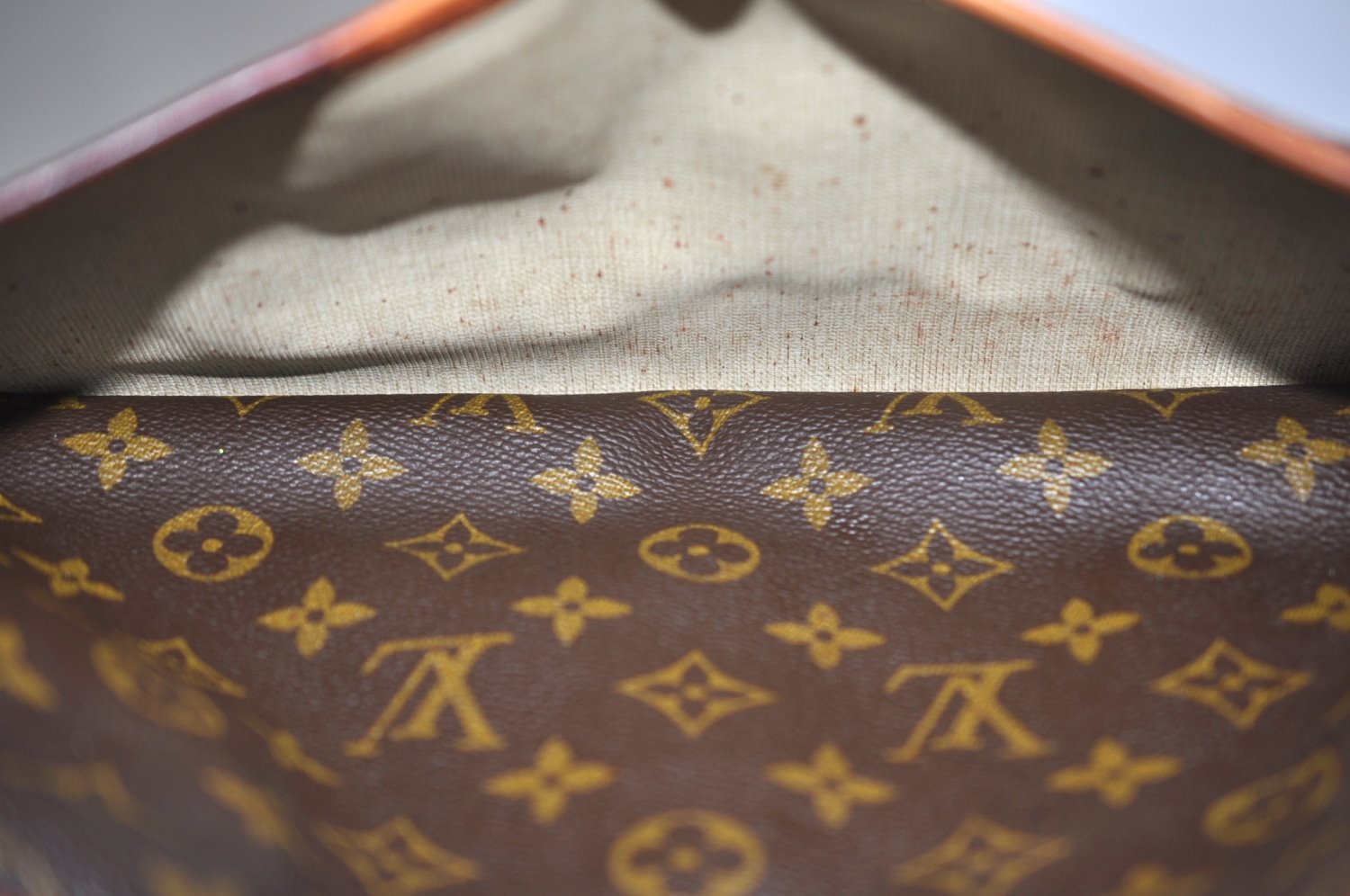 Authentic Louis Vuitton Monogram Deauville Hand Bag M47270 LV K6683