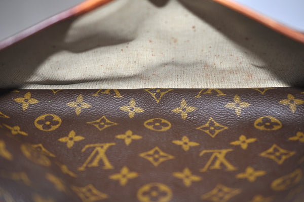 Authentic Louis Vuitton Monogram Deauville Hand Bag M47270 LV K6683