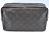Auth Louis Vuitton Monogram Trousse Toilette 28 Clutch Hand Bag M47522 LV K6684