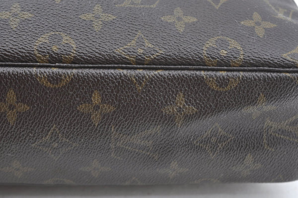 Auth Louis Vuitton Monogram Trousse Toilette 28 Clutch Hand Bag M47522 LV K6684