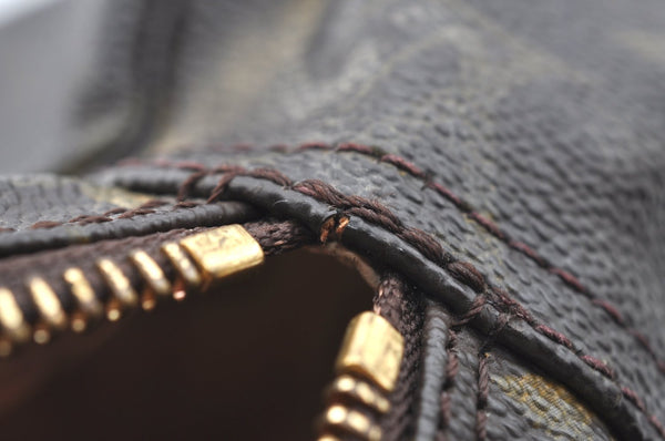 Auth Louis Vuitton Monogram Trousse Toilette 28 Clutch Hand Bag M47522 LV K6684