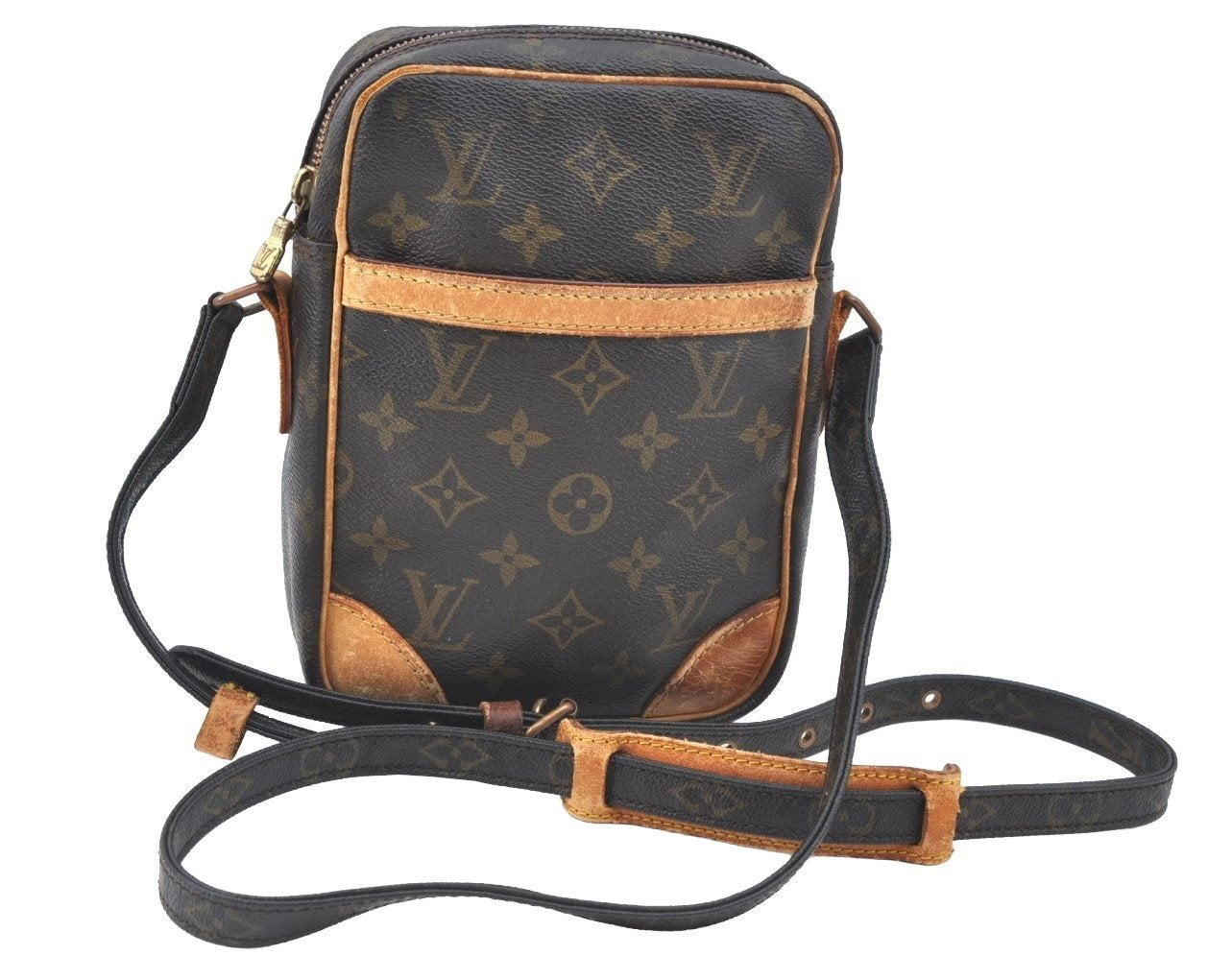 Authentic Louis Vuitton Monogram Danube Shoulder Cross Body Bag M45266 LV K6687