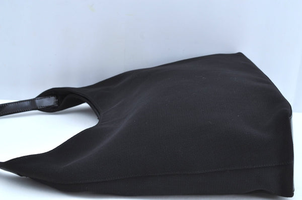 Authentic GUCCI Shoulder Hand Bag Purse Nylon Leather 0013297 Black K6691