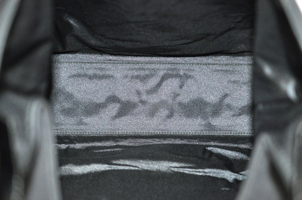 Authentic GUCCI Shoulder Hand Bag Purse Nylon Leather 0013297 Black K6691