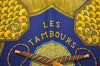 Authentic HERMES Carre 90 Scarf "LES TAMBOURS" Silk Navy K6708