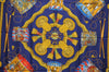 Authentic HERMES Carre 90 Scarf "LES TAMBOURS" Silk Navy K6708