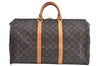 Authentic Louis Vuitton Monogram Keepall 50 Travel Boston Bag M41426 LV K6733