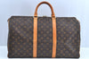 Authentic Louis Vuitton Monogram Keepall 50 Travel Boston Bag M41426 LV K6733