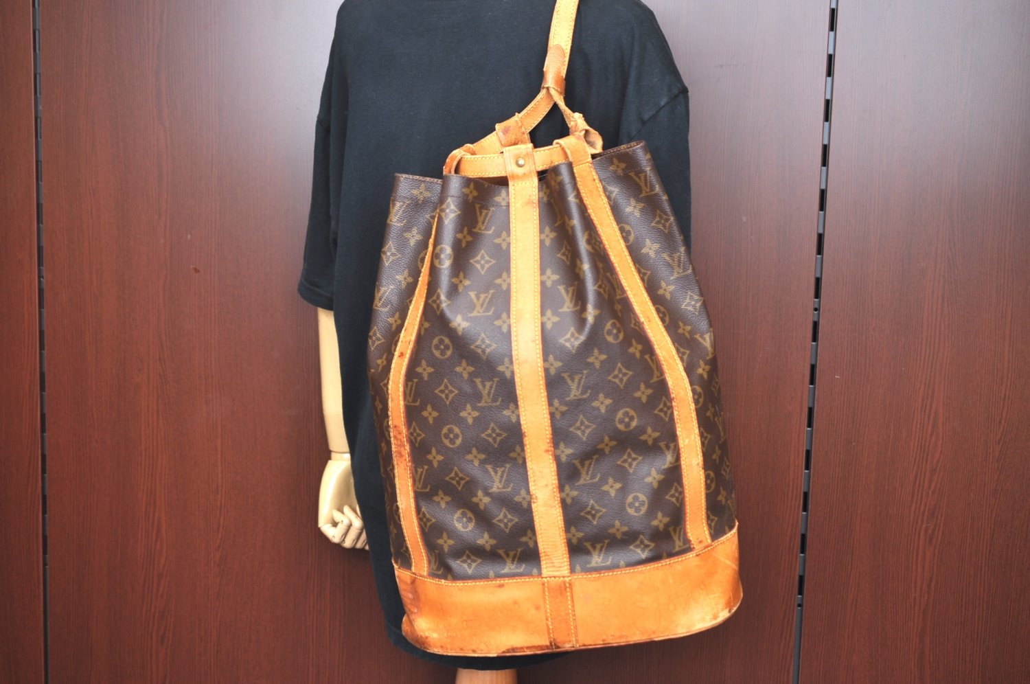 Authentic Louis Vuitton Monogram Randonnee GM Shoulder Bag M42244 LV K6744