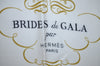 Authentic HERMES Carre 90 Scarf "BRIDES de GALA par" Silk Blue K6755