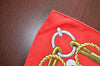 Authentic HERMES Carre 90 Scarf "CHATEAUX DARRIERE" Silk Red K6770