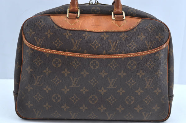 Authentic Louis Vuitton Monogram Deauville Hand Bag M47270 LV K6781